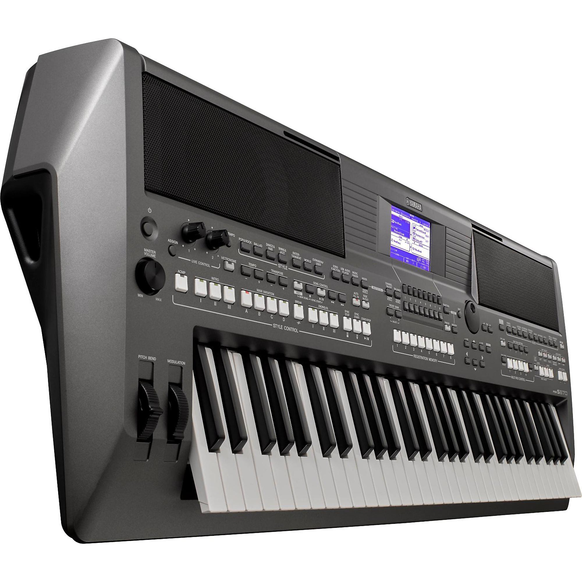 Open Box Yamaha PSR-S670 61-Key Arranger Workstation Regular