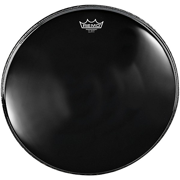 Remo Powerstroke 4 Ebony Batter Bass Drum Head with Impact Patch 24 in.