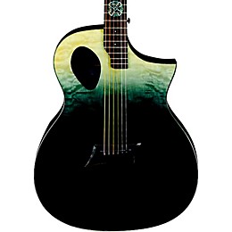 Open Box Michael Kelly Forte Port X Offset Soundhole Cutaway Acoustic-Electric Guitar Level 2 Partial Eclipse 190839184917