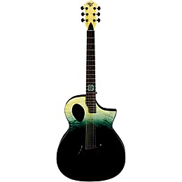 Open Box Michael Kelly Forte Port X Offset Soundhole Cutaway Acoustic-Electric Guitar Level 2 Partial Eclipse 190839184917