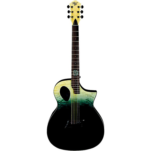 Open Box Michael Kelly Forte Port X Offset Soundhole Cutaway Acoustic-Electric Guitar Level 2 Partial Eclipse 190839184917