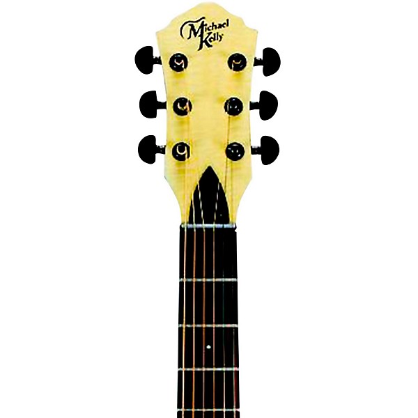 Open Box Michael Kelly Forte Port X Offset Soundhole Cutaway Acoustic-Electric Guitar Level 2 Partial Eclipse 190839184917