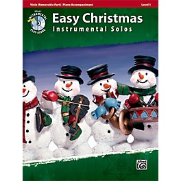 Alfred Easy Christmas Instrumental Solos Level 1 for Strings Viola Book & CD