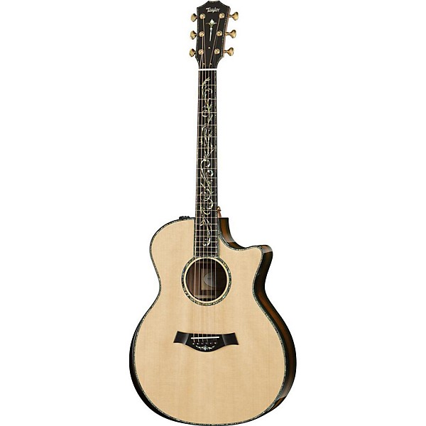 Taylor Presentation Series PS14ce Grand Auditorium Macassar Ebony Acoustic-Electric Guitar Natural