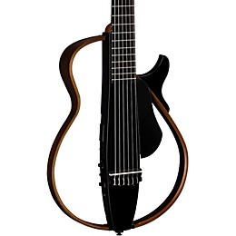 Yamaha SLG200N Nylon-String Silent Acoustic-Electric Guitar Trans Black