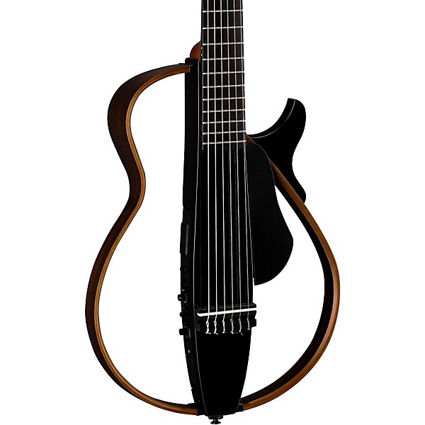Open Box Yamaha Nylon String Silent Guitar Level 2 Trans Black 194744308307