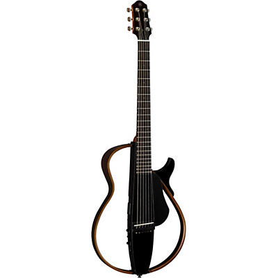 Yamaha Slg200s Steel-String Silent Acoustic-Electric Guitar Trans Black for sale