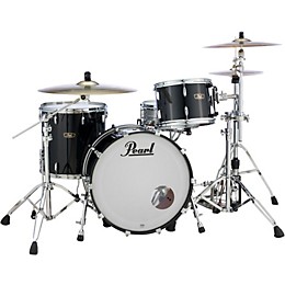 Pearl Vintage Hybrid Wood Fiberglass Series 3-Piece Shell Pack with 24 in. Bass Drum Piano Black