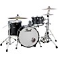 Pearl Vintage Hybrid Wood Fiberglass Series 3-Piece Shell Pack with 24 in. Bass Drum Piano Black thumbnail
