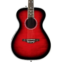 Daisy Rock Pixie Spruce Top Acoustic-Electric Guitar Raspberry Burst