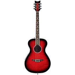 Daisy Rock Pixie Spruce Top Acoustic-Electric Guitar Raspberry Burst