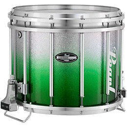 Pearl Championship CarbonCore Varsity FFX Marching Snare Drum Fade Bottom Finish 13 x 11 in. Green Silver #970