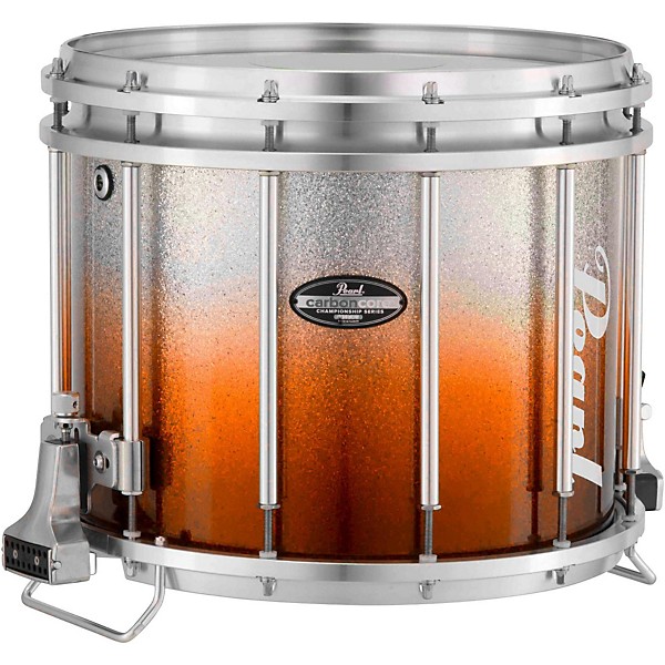 Pearl Championship CarbonCore Varsity FFX Marching Snare Drum Fade Bottom Finish 13 x 11 in. Orange Silver #979