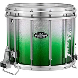 Pearl Championship CarbonCore Varsity FFX Marching Snare Drum Fade Bottom Finish 14 x 12 in. Green Silver #970