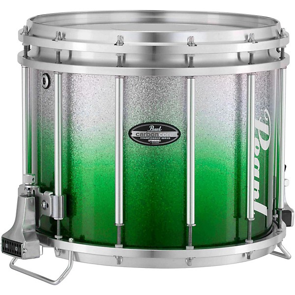 Pearl Championship CarbonCore Varsity FFX Marching Snare Drum Fade Bottom Finish 14 x 12 in. Green Silver #970
