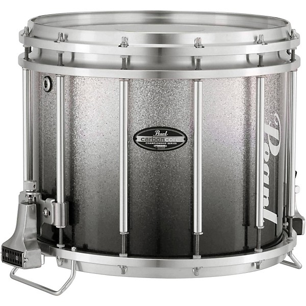 Pearl Championship CarbonCore Varsity FFX Marching Snare Drum Fade Bottom Finish 14 x 12 in. Black Silver #981