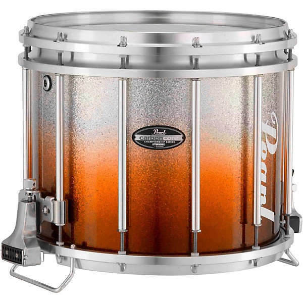 Pearl Championship CarbonCore Varsity FFX Marching Snare Drum Fade Bottom Finish 14 x 12 in. Orange Silver #979