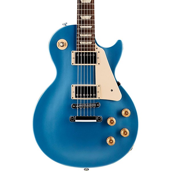 Open Box Gibson 2016 Les Paul Studio T Electric Guitar Level 1 Pelham Blue Chrome Hardware