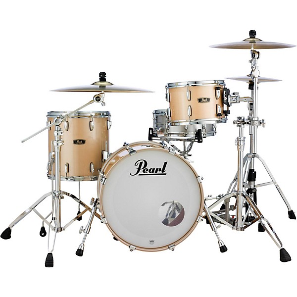 Pearl Vintage Hybrid Wood Fiberglass Series 3-Piece Shell Pack with 20 in. Bass Drum Platinum Mist