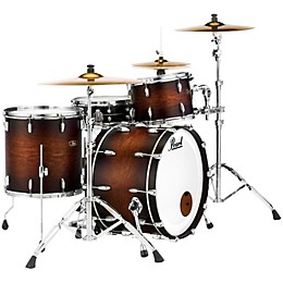 Pearl Vintage Hybrid Wood Fiberglass Series 3-Piece Shell Pack with 22 in. Bass Drum Satin Cocoa Burst