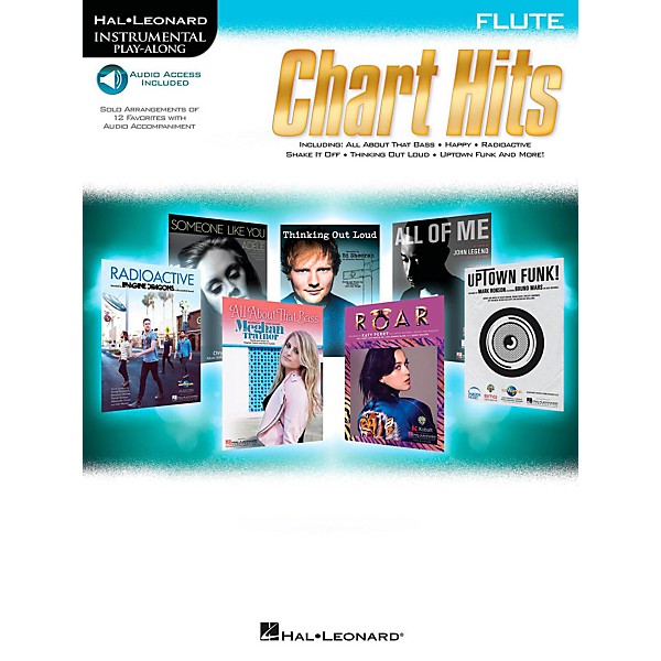 Hal Leonard Chart Hits For Flute - Instrumental Play-Along (Book/Online Audio)