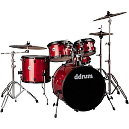 ddrum Journeyman2 Series Player 5-piece Drum Kit with 22 in. Bass Drum Red Sparkle