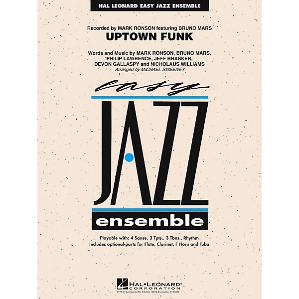Hal Leonard Uptown Funk Jazz Band Level 2