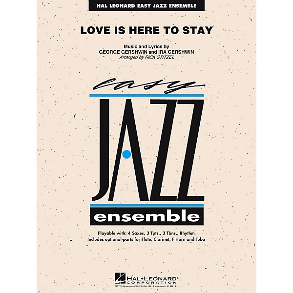 Hal Leonard Love Is Here To Stay Jazz Band Level 2