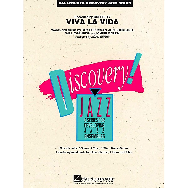 Hal Leonard Viva La Vida Jazz Band Level 1.5