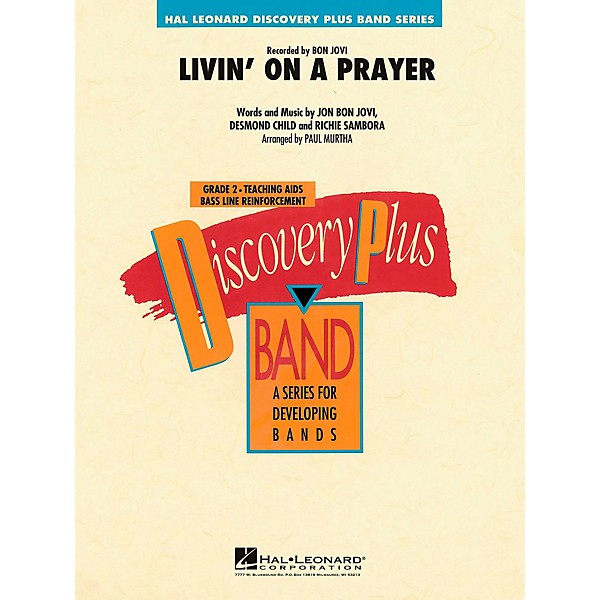 Hal Leonard Livin' On A Prayer Concert Band Level 2