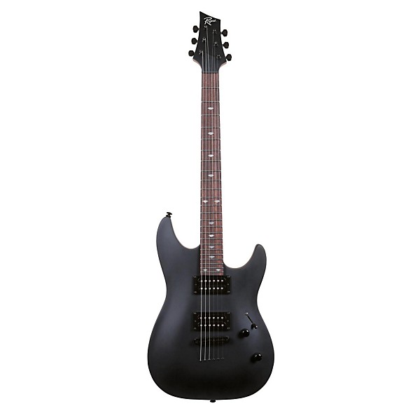 Open Box Rogue REL300 String-Thru Body Electric Guitar Level 2 Black Satin 190839026835