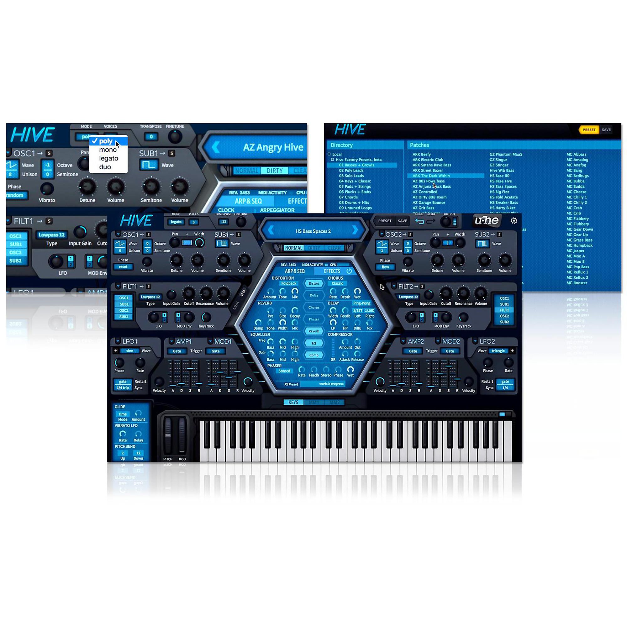 u-he Hive 2 Synthesizer Plug-in (Software Download) | Guitar Center