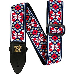 Ernie Ball Jacquard Polypro Guitar Strap Taos Fire Red