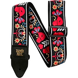 Ernie Ball Jacquard Polypro Guitar Strap Red King Ernie Ball Jacquard Polypro Guitar Strap Redbird Rising