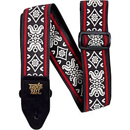 Ernie Ball Jacquard Polypro Guitar Strap Red King Ernie Ball Jacquard Polypro Guitar Strap Blackjack Red