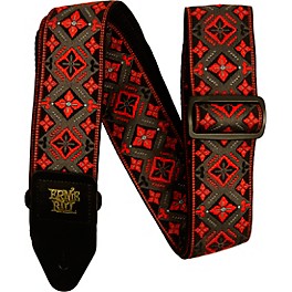 Ernie Ball Jacquard Polypro Guitar Strap Red King Ernie Ball Jacquard Polypro Guitar Strap Red King