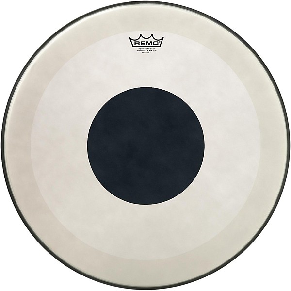Remo Powerstroke 3 Coated Bass Drum Head with Black Dot 20 in.