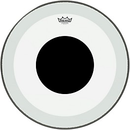 Remo Powerstroke 3 Clear Bass Drum Head With Black Dot 22 in. Remo Powerstroke 3 Clear Bass Drum Head With Black Dot 24 in.