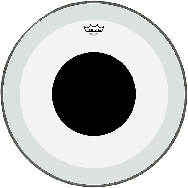 Remo Powerstroke 3 Clear Bass Drum Head with Black Dot 18 in.
