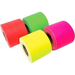 American Recorder Technologies Mini Roll Gaffers Tape 2 In x 8 Yards - Green, Yellow, Pink, Orange