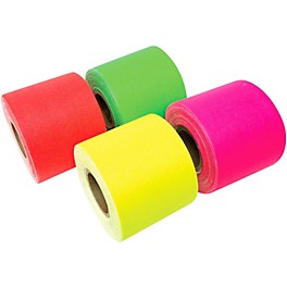 American Recorder Technologies Mini Roll Gaffers Tape 2 In x 8 Yards - Green, Yellow, Pink, Orange