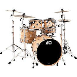 DW Collector's Series Lacquer Custom Oak 4-Piece Shell Pack Natural Hard Satin