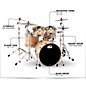 DW Collector's Series Lacquer Custom Oak 4-Piece Shell Pack Natural Hard Satin