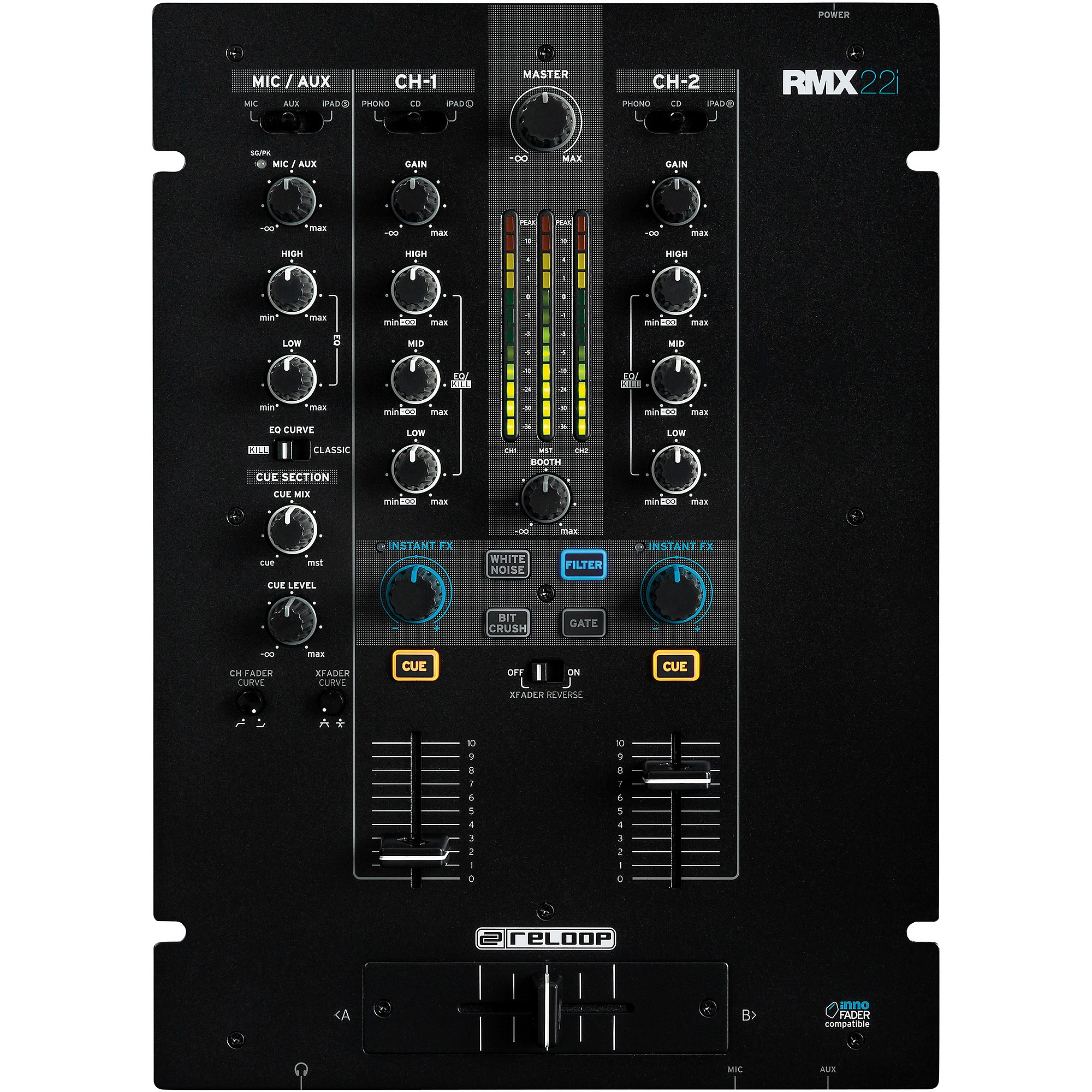 Reloop RMX-22I 2-Channel MIDI Mixer | Guitar Center