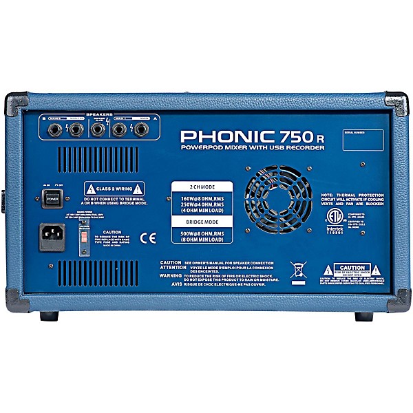 Phonic Powerpod 750R 500W 7-Channel Powered Mixer with USB