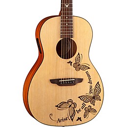 Open Box Luna Gypsy Dream Parlor Acoustic-Electric Guitar Level 1 Natural