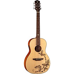 Open Box Luna Gypsy Dream Parlor Acoustic-Electric Guitar Level 1 Natural