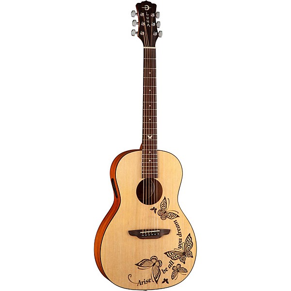 Open Box Luna Gypsy Dream Parlor Acoustic-Electric Guitar Level 1 Natural