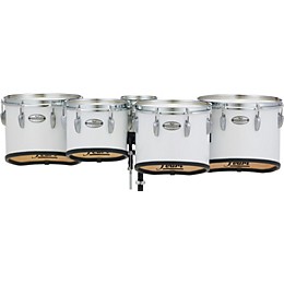 Pearl Championship Maple Marching Tenor Drums Quint Sonic Cut 6, 10, 12, 13, 14 in. Pure White #33