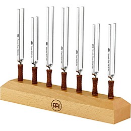Open Box MEINL Sonic Energy Solid Beech Wood Tuning Fork Holder Level 1 7 Forks
